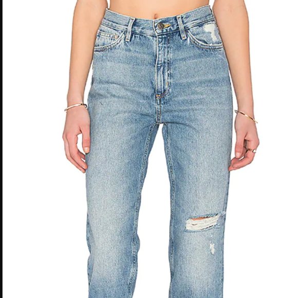 Cropped M.i.h. Jeans Light Wash - Picture 1 of 5